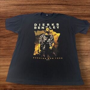 Dierks Bentley‎ Burning Man Tour T-Shirt Graphic Print XL